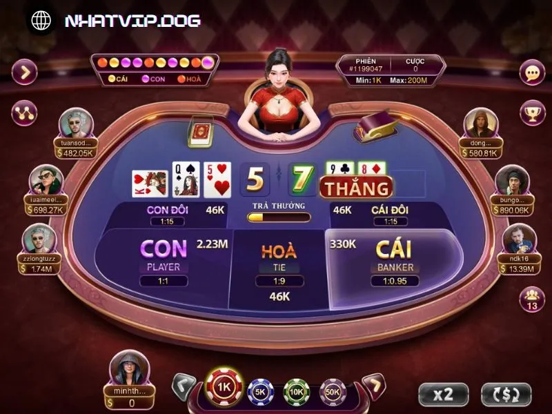 Baccarat Kim Tài Nhatvip - siêu phẩm game bài 2024