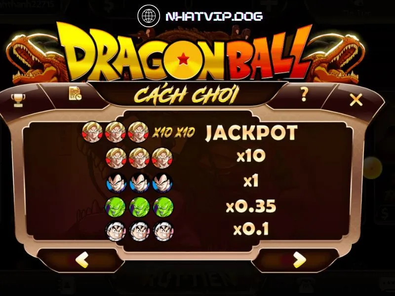 Chơi Dragon Ball có cơ hội nhận thưởng hũ nổ lớn không giới hạn
