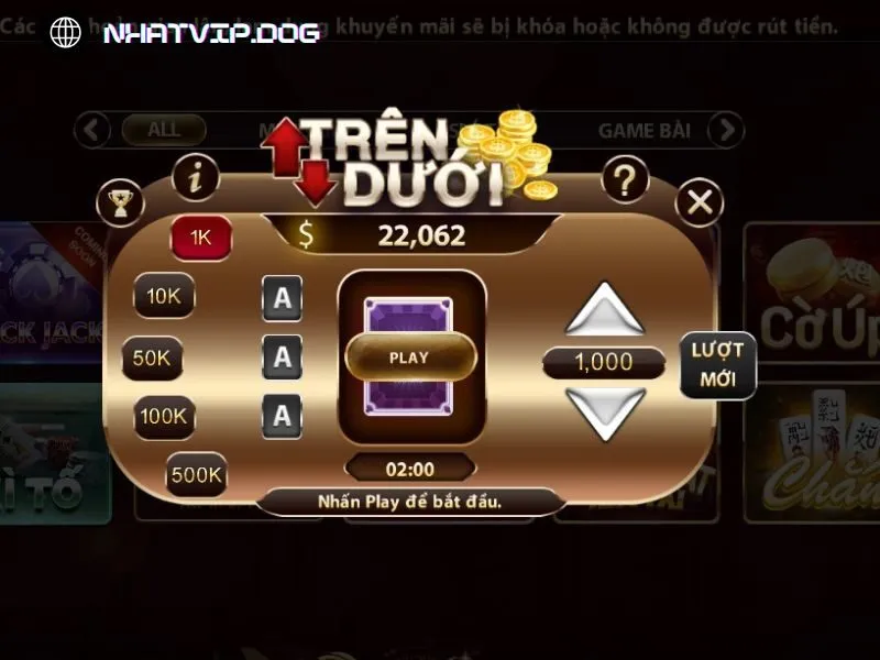 Cược dễ, không cần tính toán nhiều với Trên Dưới