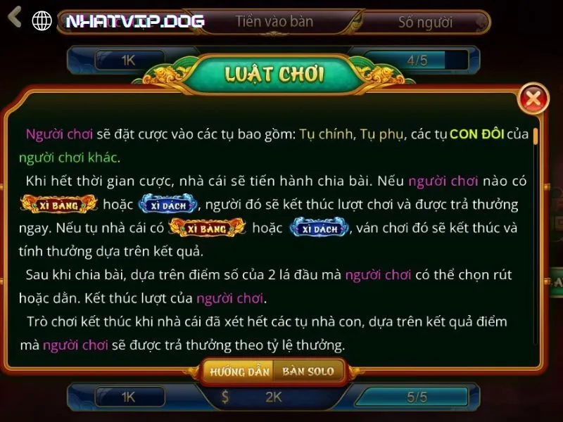 Giải thích luật chơi Blackjack