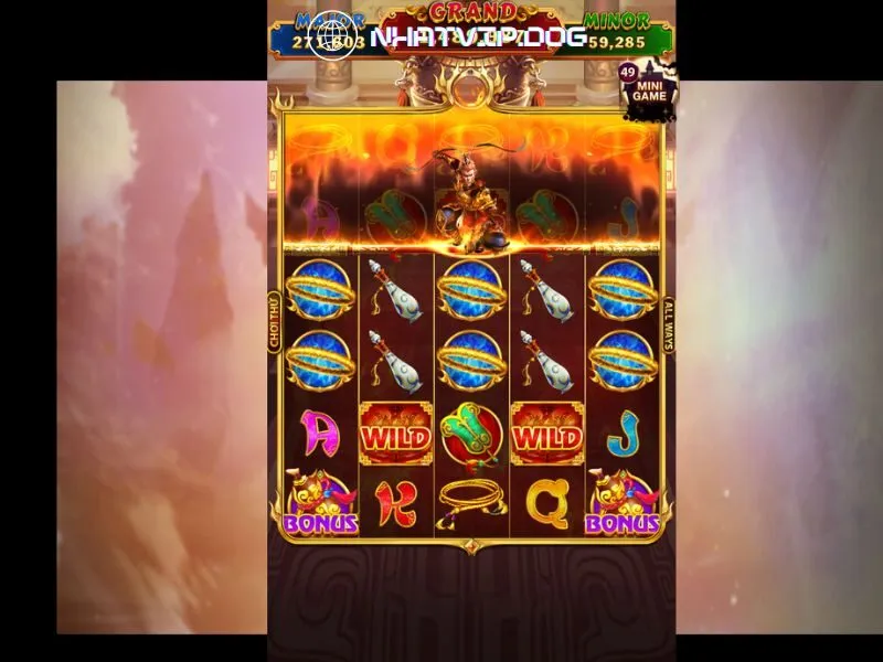 Giao diện Tây du thần khí nổ hũ