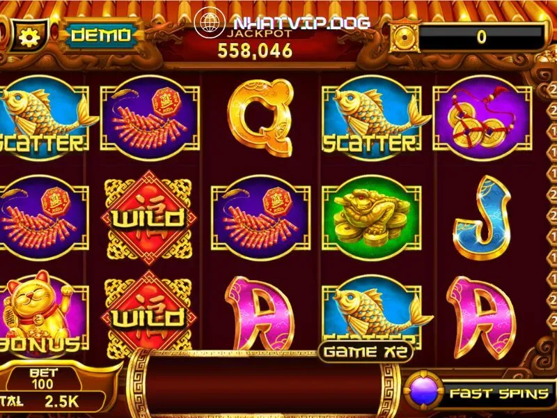 Giao diện trò chơi Thần tài Nhatvip