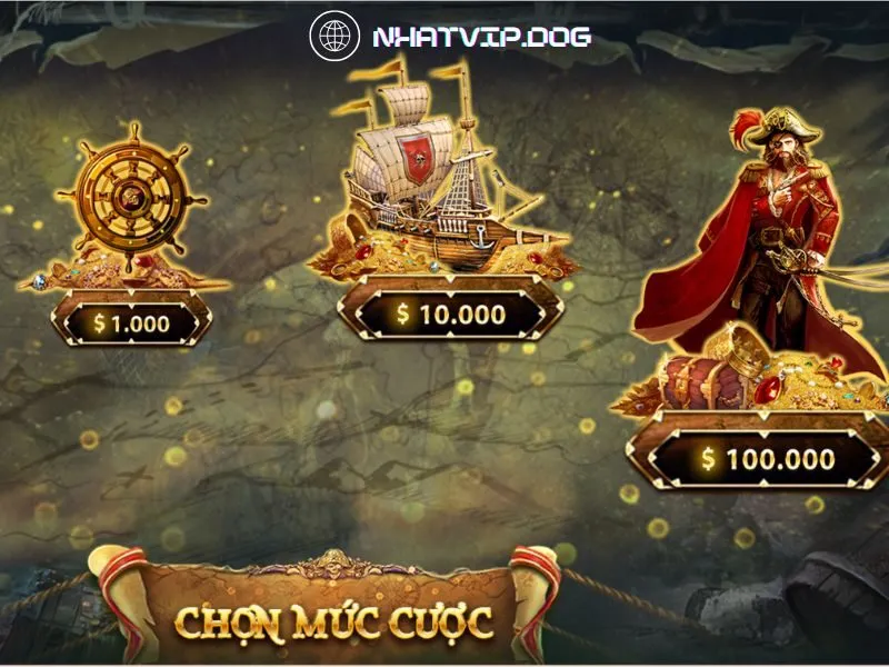 Lựa chọn một trong 4 phòng chơi theo mức cược