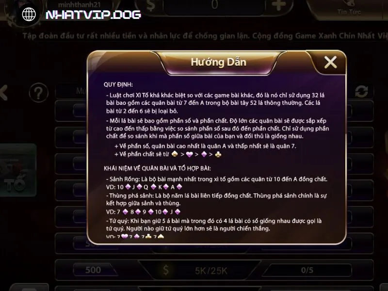 Luật chơi bài xì tố dễ hiểu