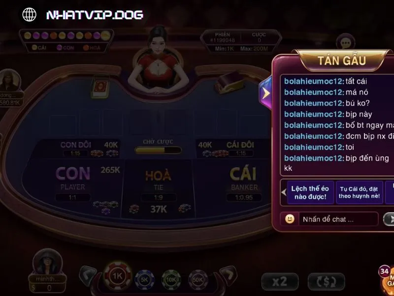 Phòng chơi Baccarat kim tài trực tiếp