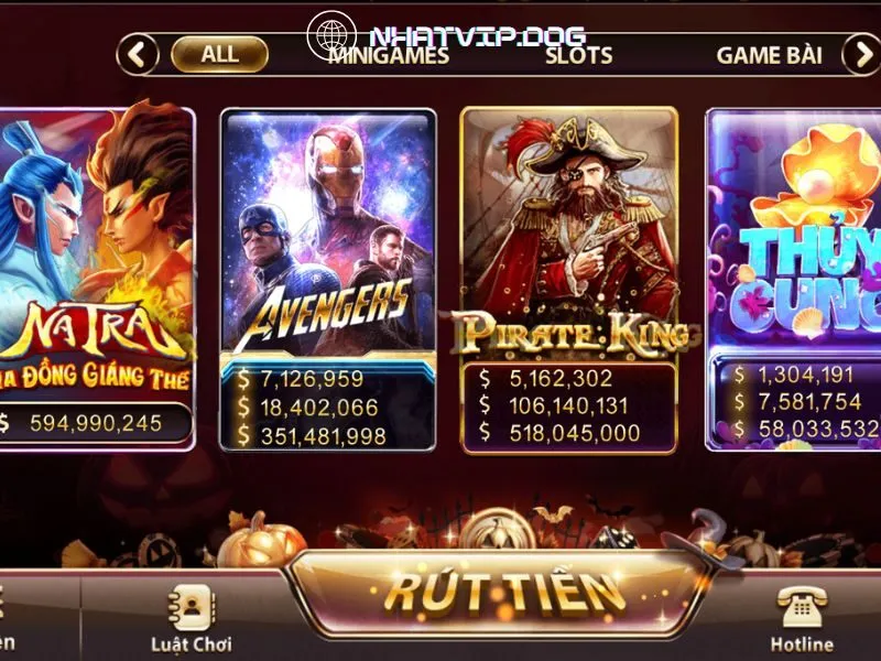 Pirate King Nhatvip thuộc dòng game nổ hũ siêu thưởng