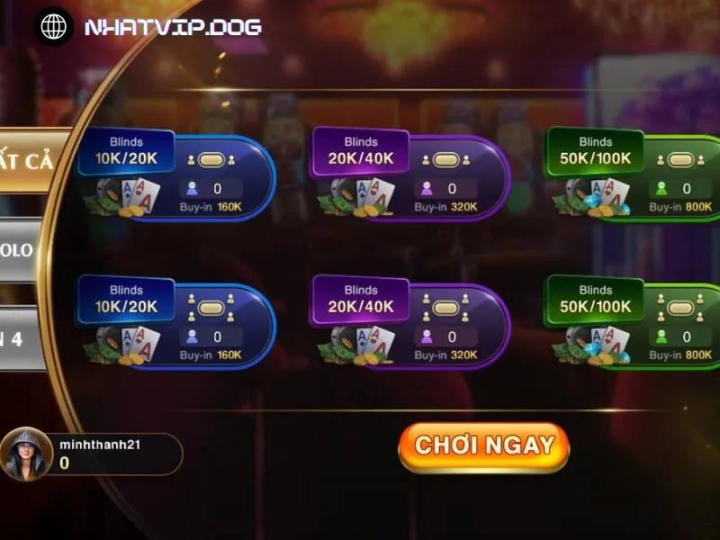 Poker đánh bài chuyên nghiệp tại Nhatvip