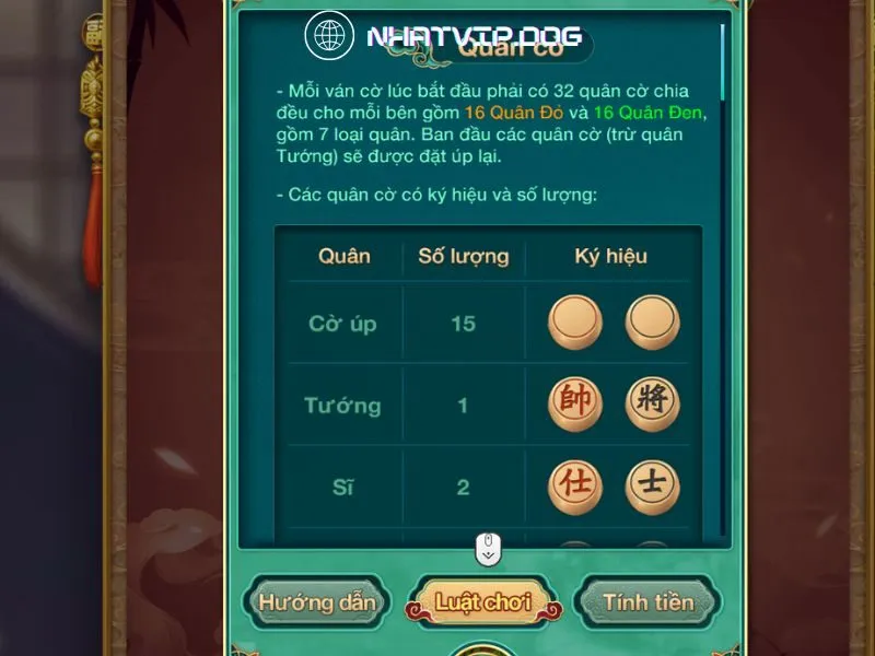 Quy định chơi của trò Cờ úp Nhatvip