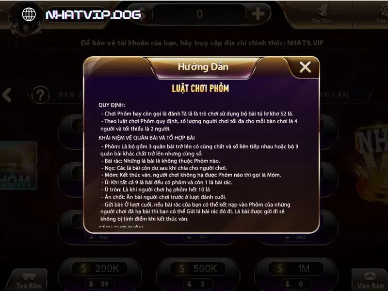 Tạo được càng nhiều phỏm thì khả năng thắng càng cao