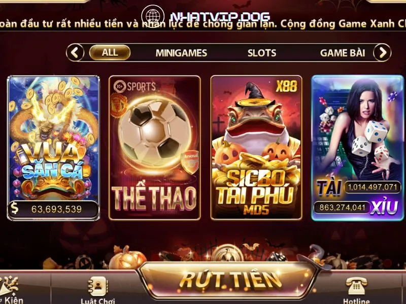 Vua săn cá Nhatvip được nhiều người chơi yêu thích