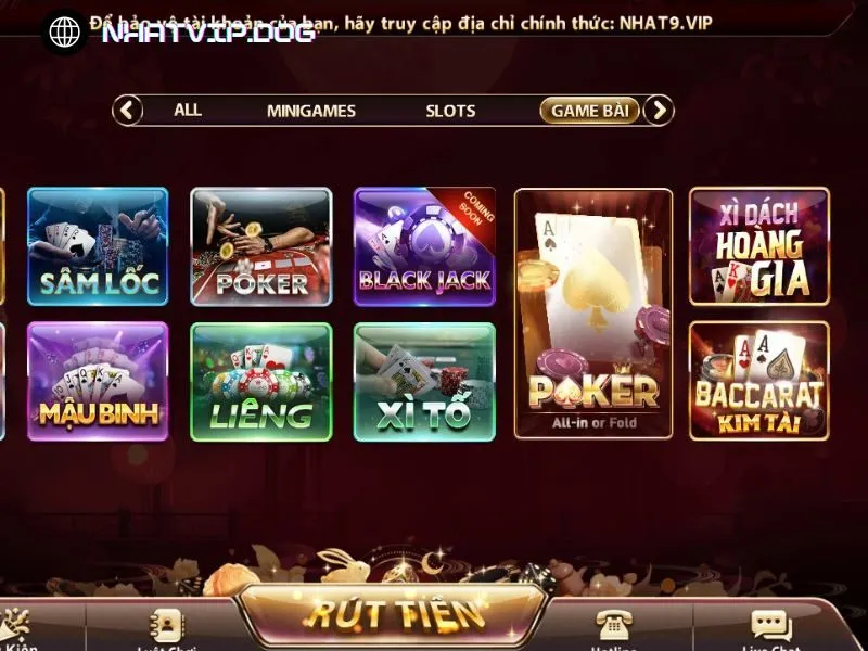 Xì dách là game bài cá cược trên nền tảng online của Nhatvip