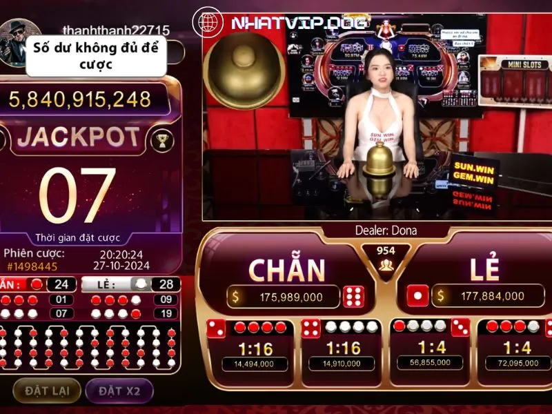 Xóc đĩa livestream Nhatvip chơi vui thưởng lớn